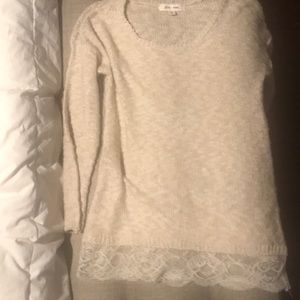 breathable pink rose sweater